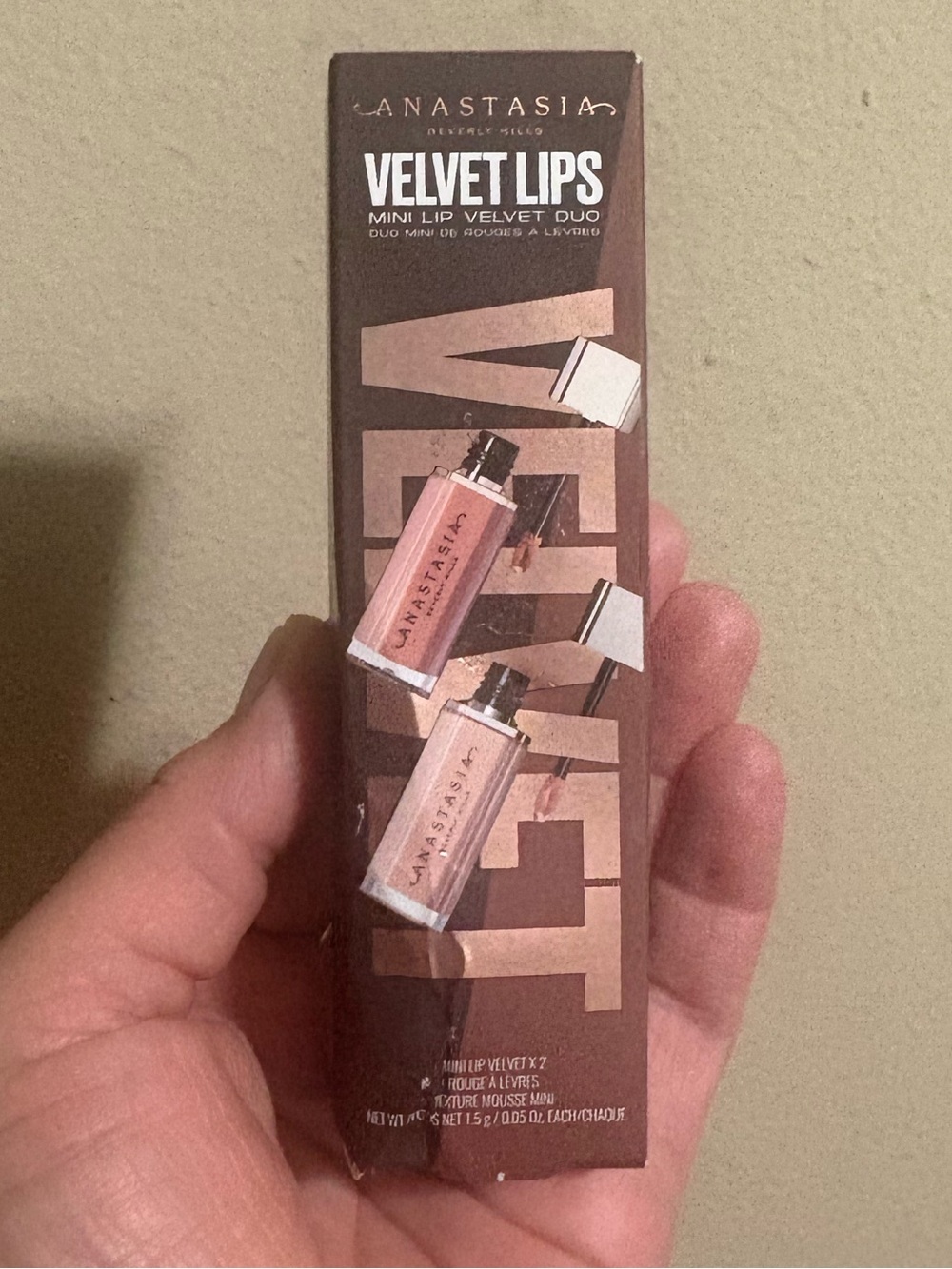 Anastasia Beverly Hills Velvet Lips Mini Lip Velvet Duo - Pink Shades Brand New